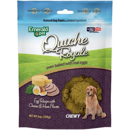 Emerald Pet Quiche Royal Ham and Cheese Treat for Dogs