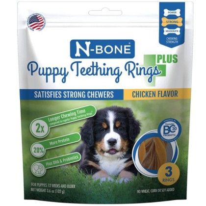 N-Bone Puppy Teething Rings Plus Chicken Flavor