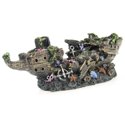 Penn Plax Split Shipwreck Aquarium Decor