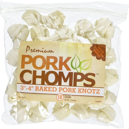 Pork Chomps Knotz Knotted Pork Chew - Baked