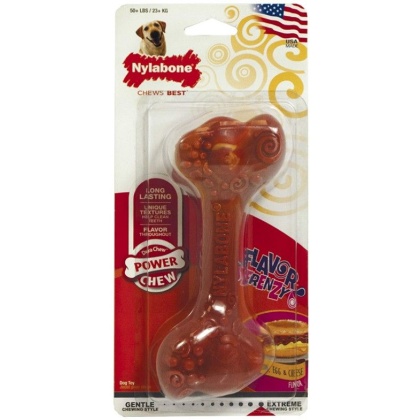 Nylabone Flavor Frenzy Dura Chew Bone - Bacon, Egg & Cheese Flavor