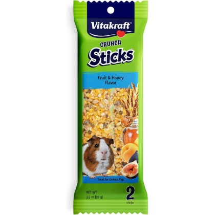 Vitakraft Crunch Sticks Guinea Pig Treat - Fruit & Honey