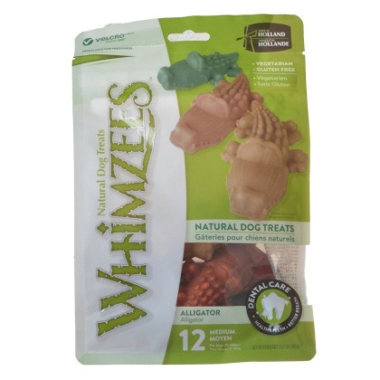 Whimzees Natural Dental Care Alligator Dog Treats